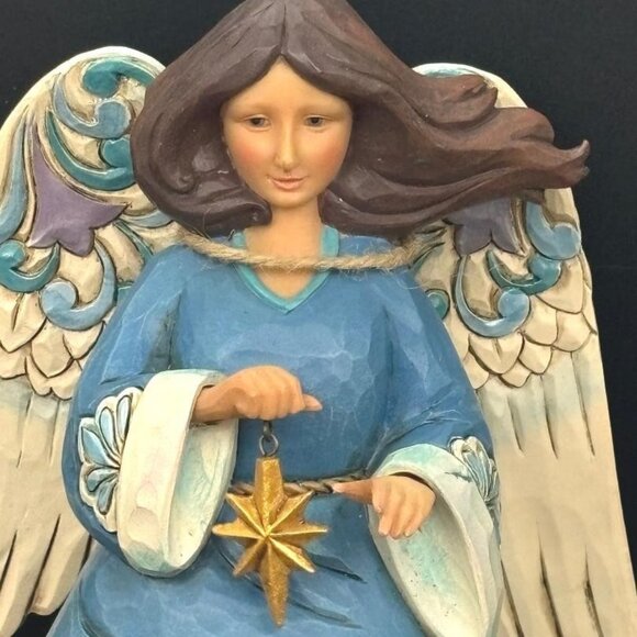 ENESCO Jim Shore "Wrapped in Holy Love" Nativity Angel Figurine Hartwood Creek - Picture 7 of 8